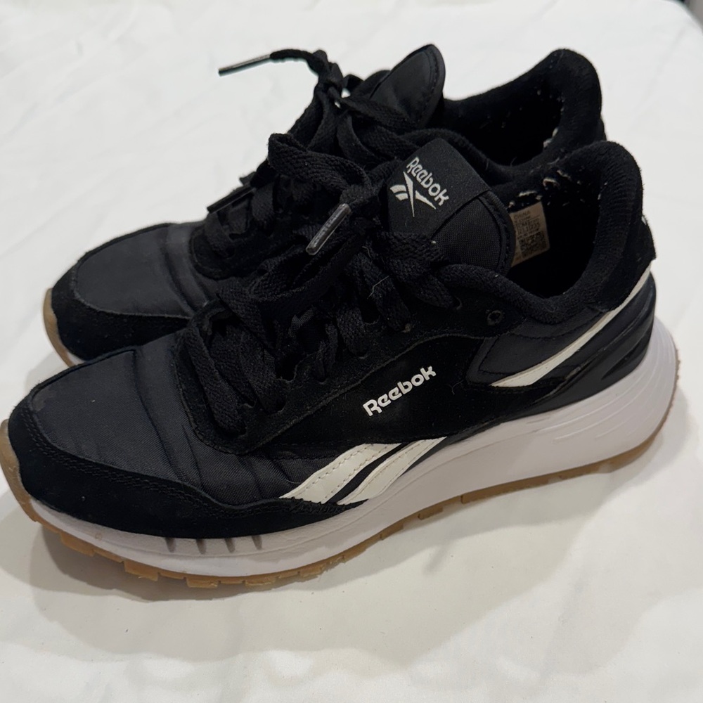 Reebok Black and White Athletic Shoes